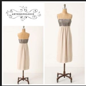 Floreat blush strapless dress